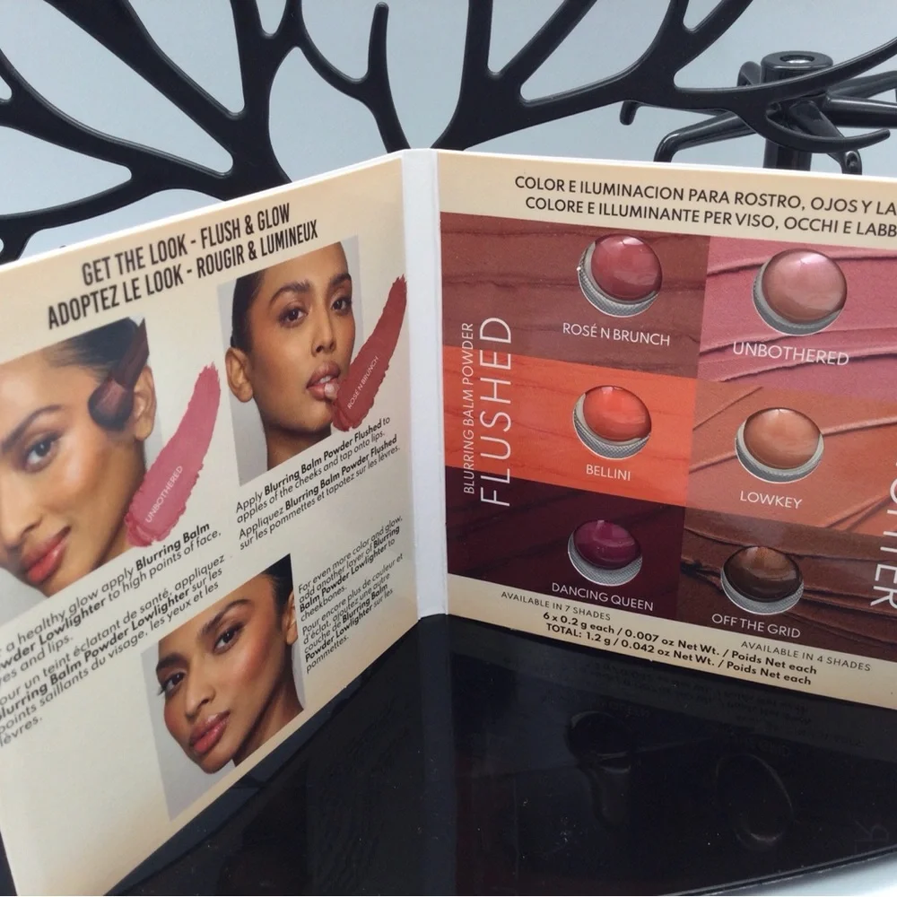 Danessa Myricks Beauty Lowlighter sample Palette - Peach/Rose Shades